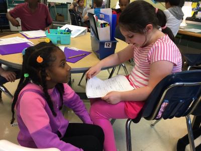 Third graders prepare for Student Led Conferences