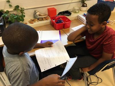 Third graders prepare for Student Led Conferences