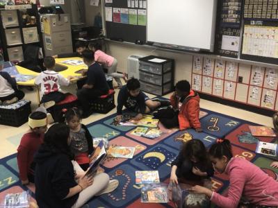 photo of students reading together
